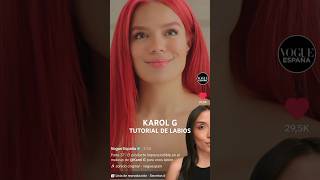 Recreando la técnica de Karol G para labios perfectos 💋 karolg maquillaje tutorial makeup [upl. by Ylellan391]