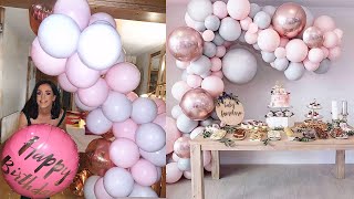 WE MADE OUR OWN BALLOON ARCH  DIY AMAZON BALLOON ARCH £10  HOW TO  CHEAP AND EASY [upl. by Eednim]