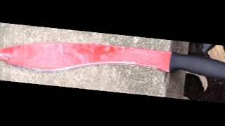 COLD STEEL Cut Test Magnum kukuri Machete＆Bolo Machete [upl. by Nybbor]