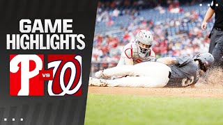 Phillies vs Nationals Game Highlights 92924  MLB Highlights [upl. by Nawoj]