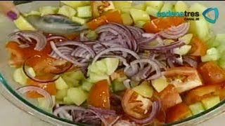 Receta de ensalada de papas aceitunas y alcaparras Recetas de comida fáciles y rápidas [upl. by Maggy467]