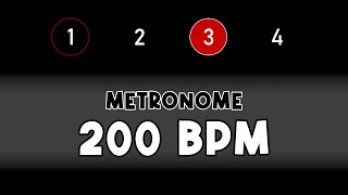 200 BPM beats per minute METRONOME [upl. by Kloster]