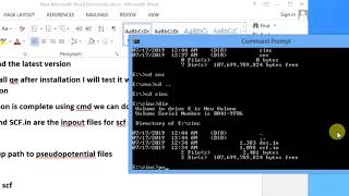 How to install quantum espresso on windows with cmd and dos calculation [upl. by Cohligan]