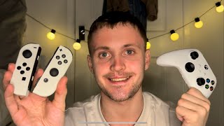 ASMR  🎮Controller Sounds🎮 Soft speaking  Button Clicking and more [upl. by Ahsonek]