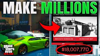 How To Make MILLIONS With The Vehicle Warehouse In GTA Online 2024 [upl. by Suertemed]