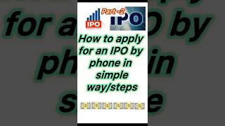 How to apply for an IPO  Part  2  stock market education shorts stockmarket howtoapplyipo [upl. by Boothe278]