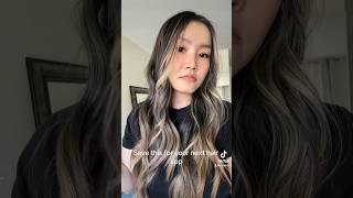 Light ash brown dark ash blonde balayage babylights bronde on dark roots balayage haircolor hair [upl. by Shu]