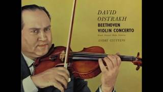 Beethoven Violin Concerto  David Oistrakh  Cluytens Columbia ‎SAX 2315 1959 [upl. by Notnel]