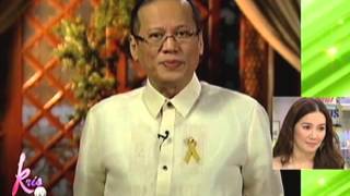 PNoy Charo tell Kris to continue spreading love [upl. by Zellner]