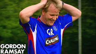 Gordon Ramsay Playing Football [upl. by Bonn89]