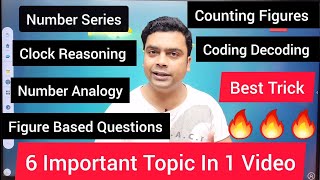 Top 6 Reasoning Questions For Competitive Exams  Maths Trick  Reasoning Tricks  imran sir maths [upl. by Ahtanoj820]