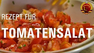 Blitzschneller würziger Tomatensalat der mit diesem einfachen DDR Rezept immer gelingt [upl. by Wahs]