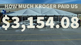 40x60 Frame Tent Setup For Kroger And How Much  We Made [upl. by Cannon]