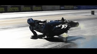 KAWASAKI NINJA H2R DRAG RACING CRASH [upl. by Birk809]