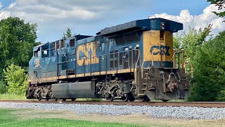 CSX G966 Runs Light after Spinning the Wye and Flies Through Pikeville NC [upl. by Ianahs]