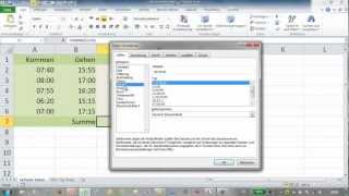Excel  Grundlagen der Stundenberechnung  Zeitfunktionen [upl. by Ozne]