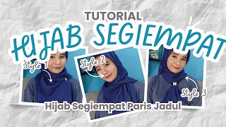 Tutorial Hijab Segiempat Paris Jadul [upl. by Ykcaj]