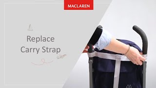 How to Replace the Carry Strap on your Maclaren stroller [upl. by Vernen]