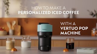 Nespresso Vertuo Pop – Over Ice Coffee Preparation with Coffee Creations Mode [upl. by Nagard]