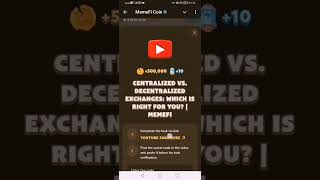 CENTRALIZED VS DECENTRALIZED EXCHANGES WHICH IS RIGHT FOR YOU Memefi New Video Code [upl. by Sioled]