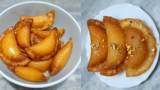 QATAYEF RECIPEMIDDLE EASTERN DESSERT STUFFED AND FRIED ARABIC SWEETஅரபிக் ஸ்வீட் [upl. by Zacarias]