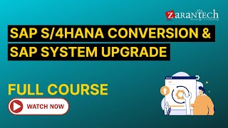 SAP S4HANA Conversion and SAP System Upgrade ADM328 Training  Full Course  ZaranTech [upl. by Ahseret]