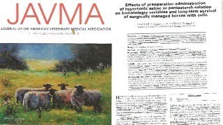 Preoperative use of hypertonic saline versus pentastarch in equine colics l University of Liverpool [upl. by Arze]