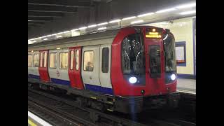 S7 Stock 2140121402 London Underground HampC Line Leaving at Aldgate East Platform 1 for Hammersmith [upl. by Tertias784]