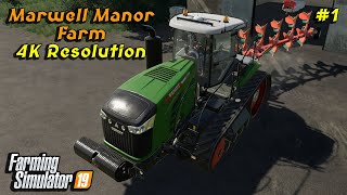 New farm spreading lime and harvesting barley  FS 19  Marwell Manor Farm 1  4KUltraHD [upl. by Ilil]