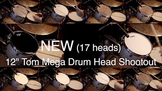 12 inch Tom drum head shootoutcomparison 22 17 heads  Remo Attack Evans PART II [upl. by Cassondra]