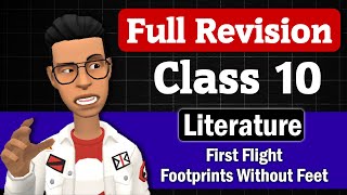 Full Revision Class 10 English Literature  First Flight  Footprints Without Feet [upl. by Charline]