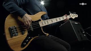 LA II Bass Guitar by Gear4music Natural  Gear4music demo [upl. by Nylinej902]