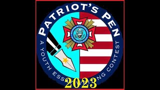 VFW Patriots Pen Theme For 2023 MY PLEDGE TO OUR VETERANS [upl. by Joachima928]