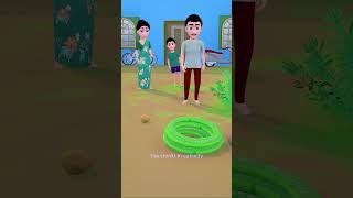 sanp sanp chinki sanp agya comedytimetoons funny comedy animated 3danimation bhabhicomedy [upl. by Aeet]