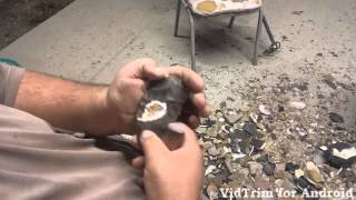 Flint Knapping an Angostura 12 [upl. by Lud]