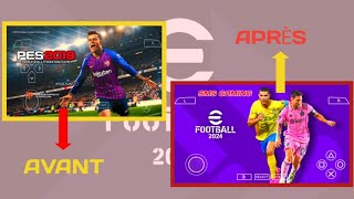 Comment Régler le problème pes2019 avec pes2024 sur PPSSPP Android [upl. by Diogenes]