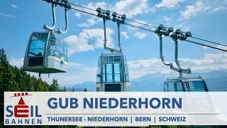 🇨🇭🚠 Beatenberg  Vorsass  Niederhorn  3SGruppenumlaufbahn  inkl Details zur Bahn [upl. by Mccallum]