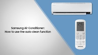 Samsung Air Conditioner How to use the Auto Clean function [upl. by Jacobine]