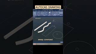 AUTOCAD DRAWING  Sweep Command [upl. by Aldos378]