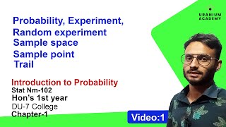 Introduction to Probability  Probability Experiments Sample Space amp Sample Points explained [upl. by Sutherland]