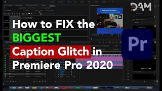 How to FIX Caption Panel Glitch Premiere Pro [upl. by Salazar]