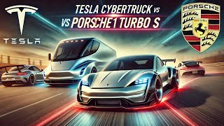 Tesla Cybertruck vs Porsche 911 Turbo S  Ultimate Speed Showdown [upl. by Muns]