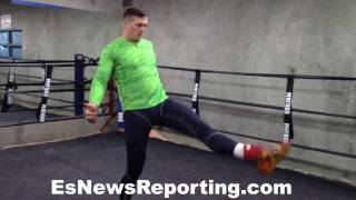 Vasyl Lomachenko on his training schedule for Sosa  esnews Boxing [upl. by Ennaitsirk]