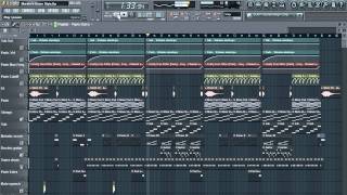 FL Studio 10  quotMarvins Roomquot Style Beat [upl. by Akihsal425]