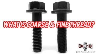 Coarse amp Fine Thread Fastener Pitches Explained and How To Measure Thread Size [upl. by Courcy]