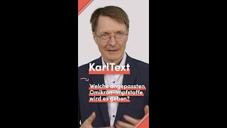 Welche angepassten CoronaImpfstoffe wird es geben Karl Lauterbach antwortet KarlText shorts [upl. by Anigroeg421]