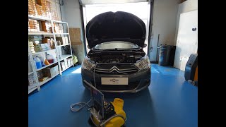 Nettoyage Fap sur Citroën C4 16 HDI avec Machine Fap Cleaner [upl. by Tiffanie]