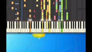 Dragostea din tei Haiducii Piano tutorial by Synthesia [upl. by Airamak]