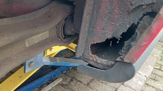 rust repair inner wheel arch honda civic coupe ej1 eg6 [upl. by Aramas]