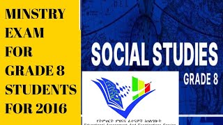 Grade 8 Social studies Ministry 2016 Ec  የ8ኛ ክፍል ፈተና answer and question [upl. by Spratt]